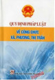 Quy định pháp luật về công chức xã, phường, thị trấn