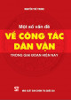 Một số vấn đề về công tác dân vận trong giai đoạn hiện nay