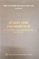 Lễ Quét làng của người Tu Dí (Xã Thanh Bình, huyện Mường Khương, tỉnh Lào Cai)